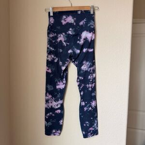 Lululemon Align High-Rise Crop 23" Circulate Tie Dye Mineral Blue Multi Size 4